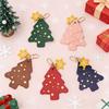 In Stock Creative Christmas Tree Pendant - Cute Leather Star Bag Charm & Snowflake Keychain Accessory