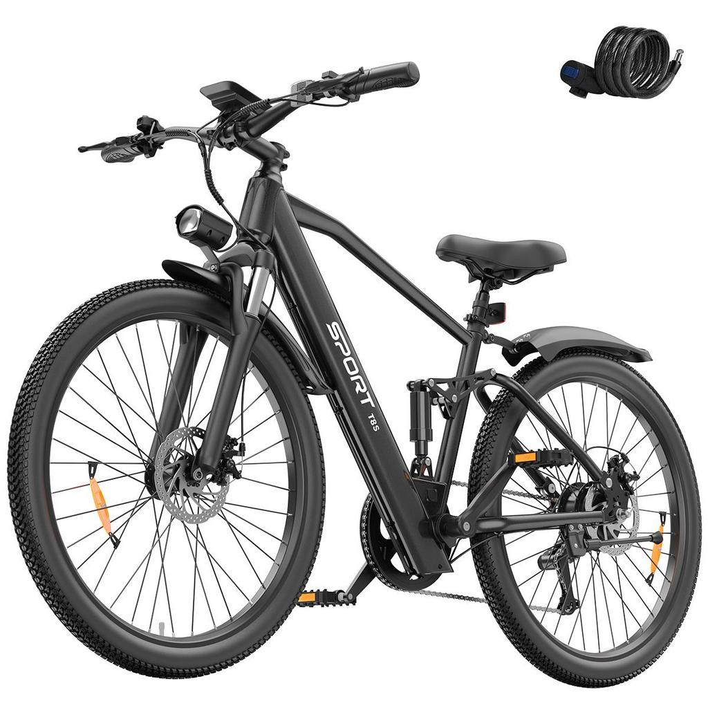 TOOFLY T8S Adult Electric Bike 41KM/H Max Speed 48V9.9Ah Battery City Commuting E-Bike 26*1.95 Inch Tire Adults Electric Bicycle