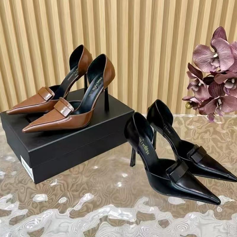 Elegant High Heels Women Shoes Sexy Pointed Toe Fashion Sandals Summer  Dress Shallow Luxury Pumps  Party Chaussure Femme