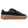 (WMNS) PUMA Platform Kiss Suede 'Black' Women's 366461-01