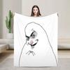 Hamster Caveman Blankets Flannel Cozy Lightweight Thin Throw Blanket for Bed Bedspread