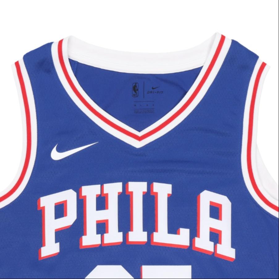 Nike NBA Jersey Icon Edition Swingman Fan Edition Philadelphia 76ers Simmons Basketball Vest Blue Men's 864501-496