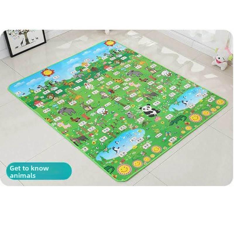 Dubbelzijdige Baby Kruipmat Cartoon Speelruimte Met Waterdicht Wasbaar Oppervlak Voor Binnen Buiten Gebruik