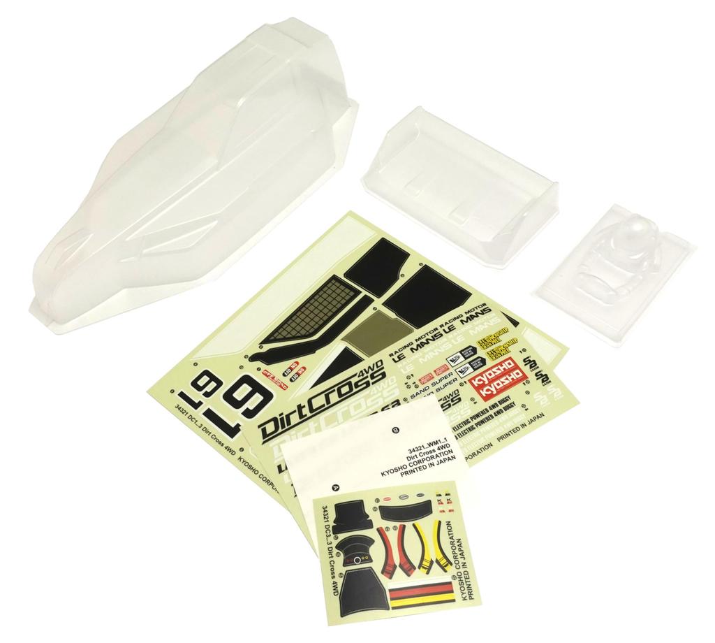 Kyosho LAZER SB Dirtcross 4WD Non-Decorated Body Set LAB08