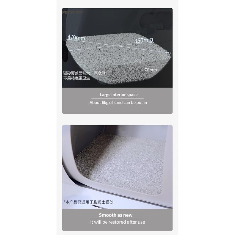 Ultra-Quiet Intelligent Automatic Closed Toilet Induction Cleaning Deodorant Cat Toilet Automatic Cat Litter Box Large New