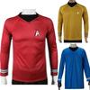 Into Darkness Captain Kirk Cosplay Tshirt Costume Tops With Badge