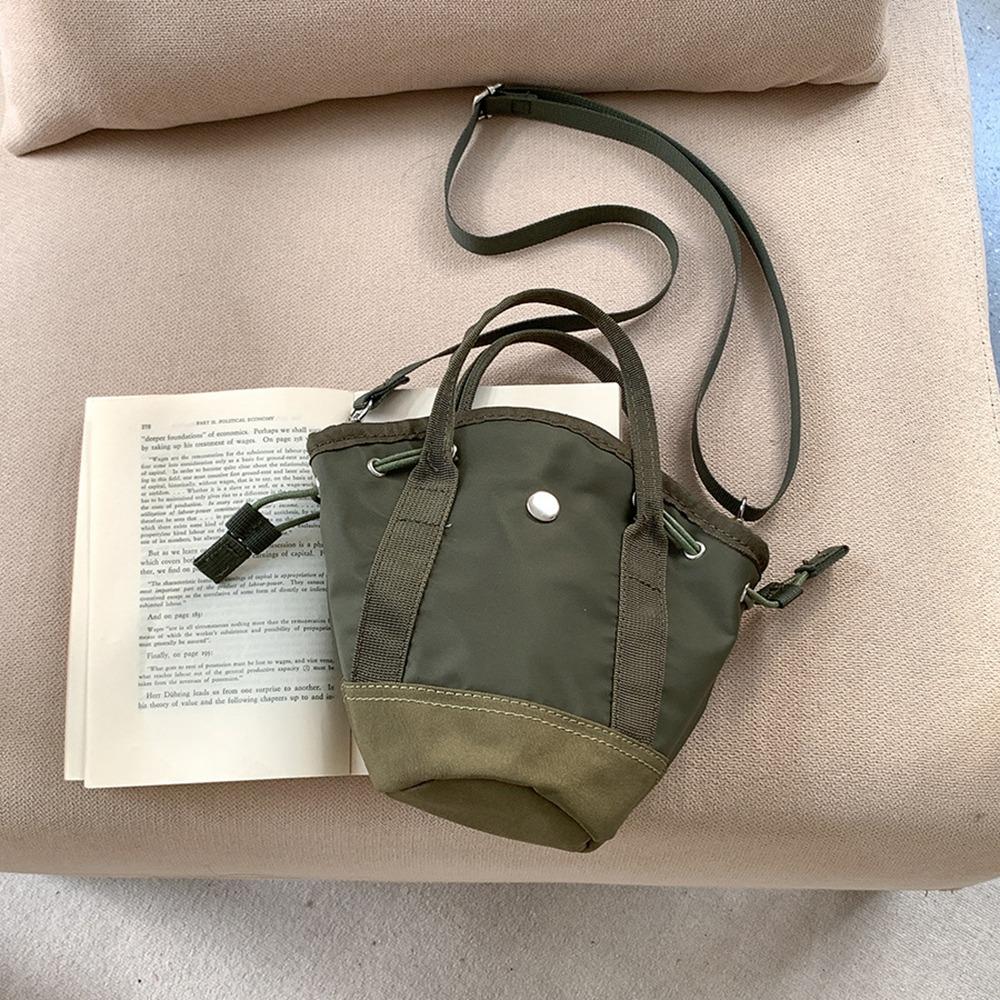 

Handbag Vegetable Basket Bag Korean Style Small Crossbody Bag Folded Nylon Shoulder Bag Girls зелёный