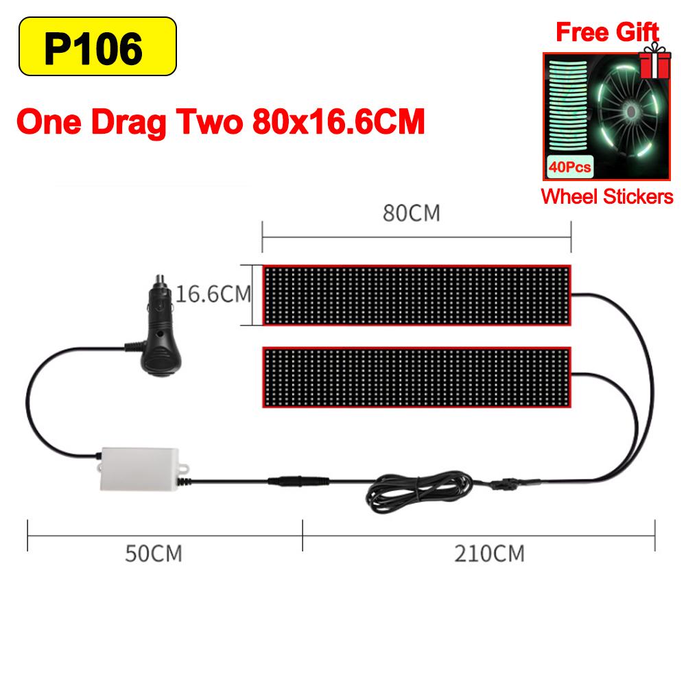 Devil's Eye Truck Parbriz Telecomandă Flexibil Led Eye Animation Display Derulare inteligentă Mesaj Ochi Soft LED Panou