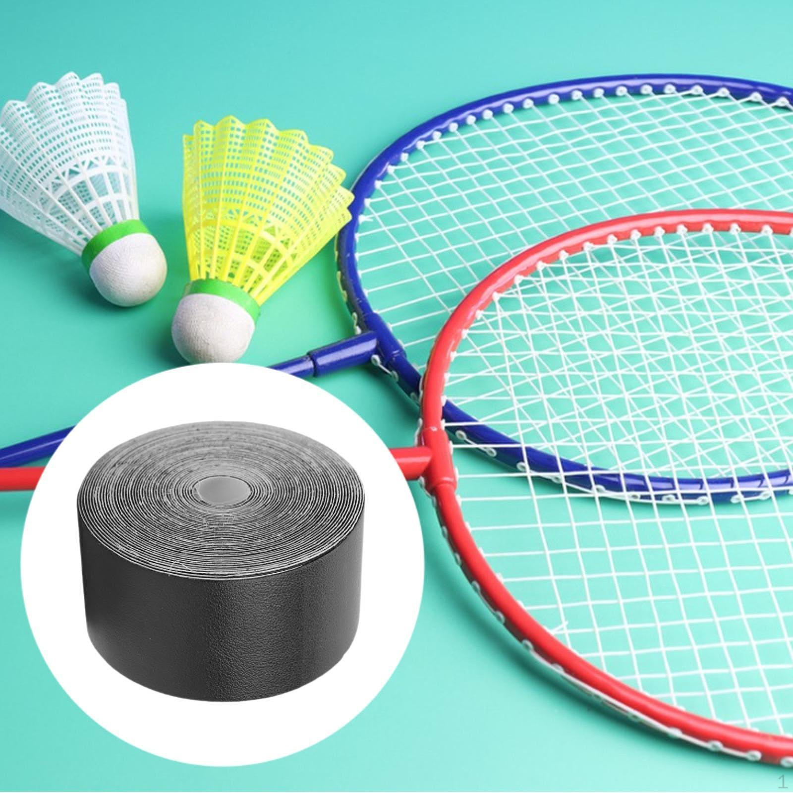 

Защитная лента для головки ракетки, защитная наклейка, портативная износостойкая ракетка для сквоша из искусственной кожи чёрный