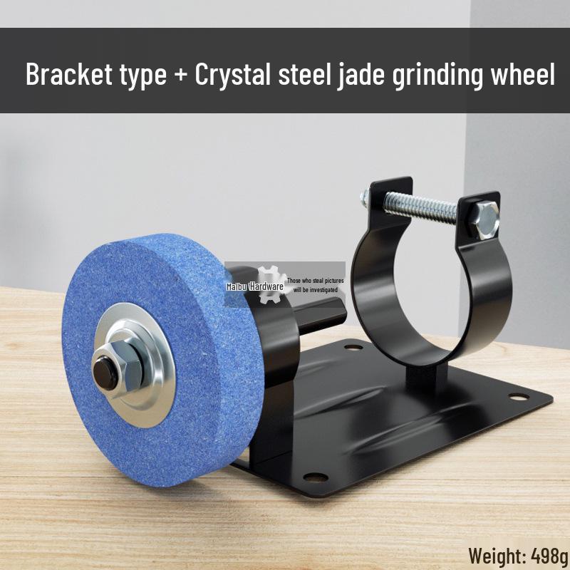 Compact Household Knife Sharpener and Polishing Machine with Sanding Wheel and Hand Drill Conversion Bracket