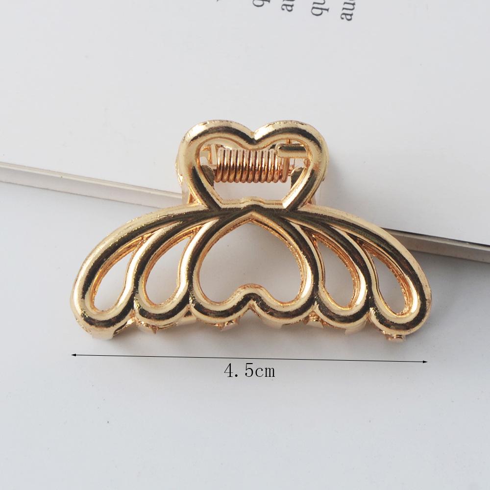 INS Minimalist Metal Claw Hairpin: Small & Medium Retro Hair Clip for European & American Styles, Korean Headwear