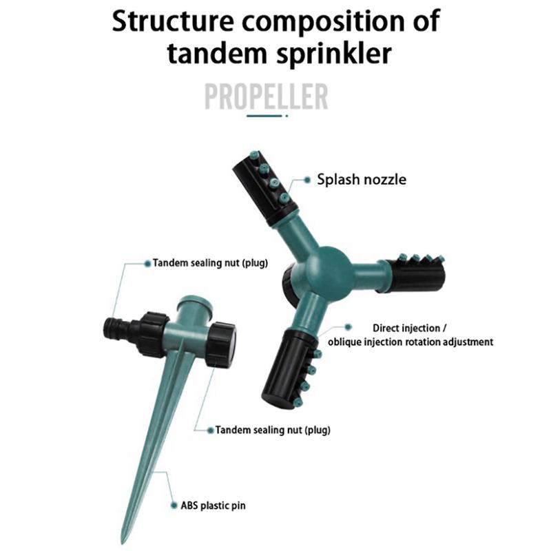 Garden Automatic Sprinkler Garden Watering Sprinkler 360 Degrees Rotating Water for Agricultural Irrigation Irrigation