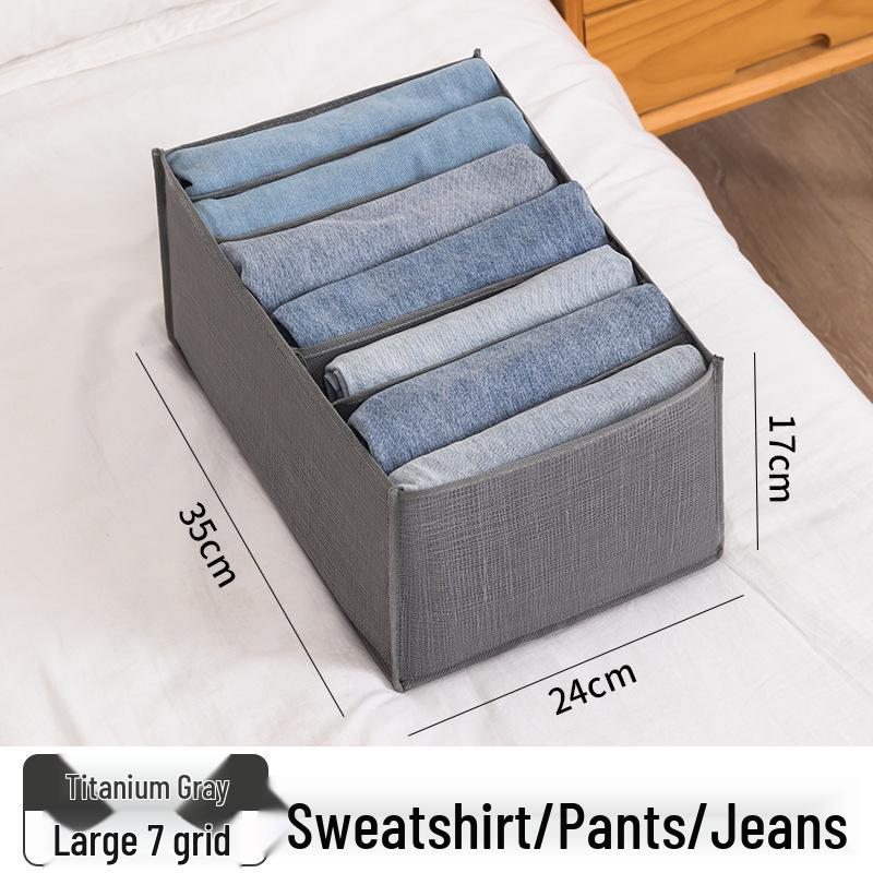 Breathable Foldable Clothing Storage Box: Wardrobe Drawer-Style for Pants, Socks, Clothes