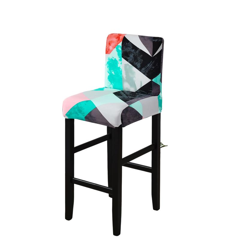 Stretch Bar Stool Covers Stretch Bar Stool Chair Covers, Counter Height Chairs Covers for Kitchen Dining Room Cafe Furniture