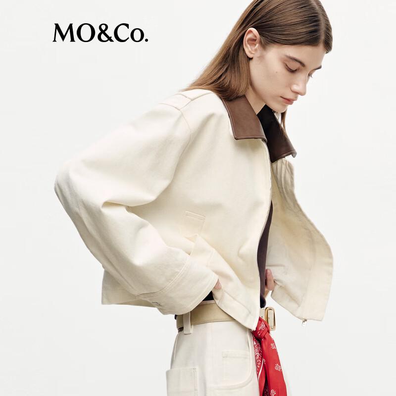 MO&Co. Women's Lapel Collar Cotton Jacket