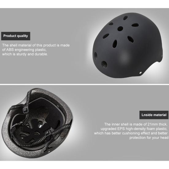 Bisiklet Kaykay Paten için Darbe Direnci Havalandırma Kaskı