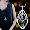 Korean Style Pearl Tassel Necklace: Versatile, Fashionable Long Pendant for Women's Summer Sweaters.