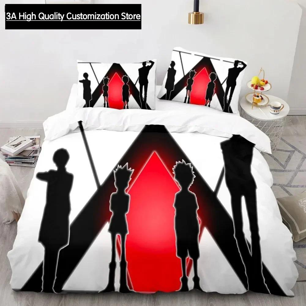 Hunter X Hunter 3D Bedding Set Japanese Anime Twin Queen King Quilt Cover Pillowcases Polyester For Boys Duvet Cover Sets