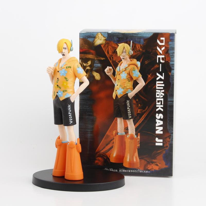 Levné Vtipálci One Piece Luffy Zoro Nami Sanji Franky Chopper Bonney Figurky PVC Model Hračky 16-18cm