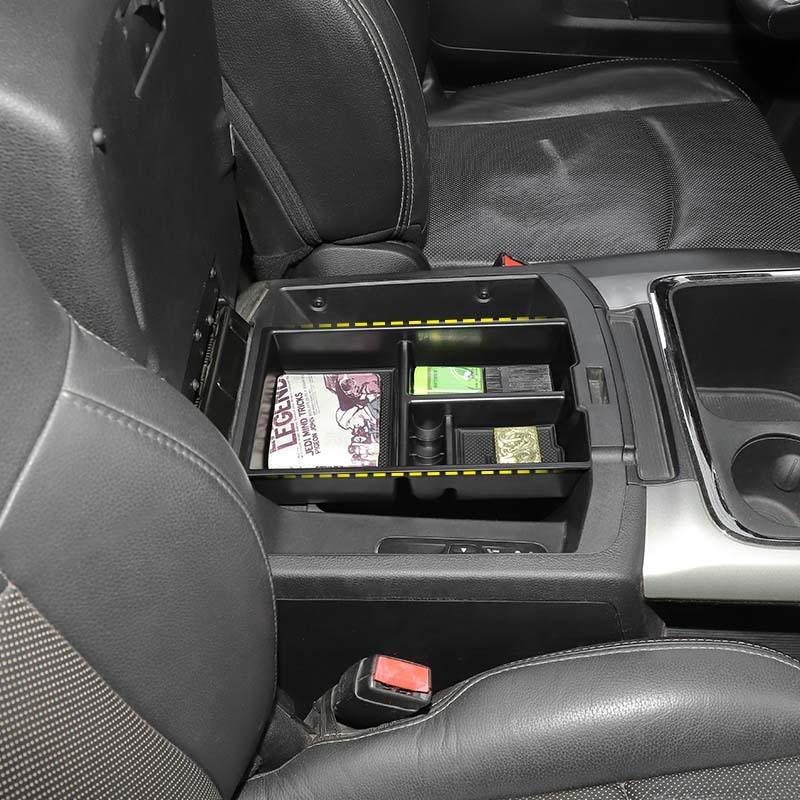 Fit For Dodge RAM 1500 2009-2018 Armrest Box Storage Box Organizer Container Stowing Tidying Accessories