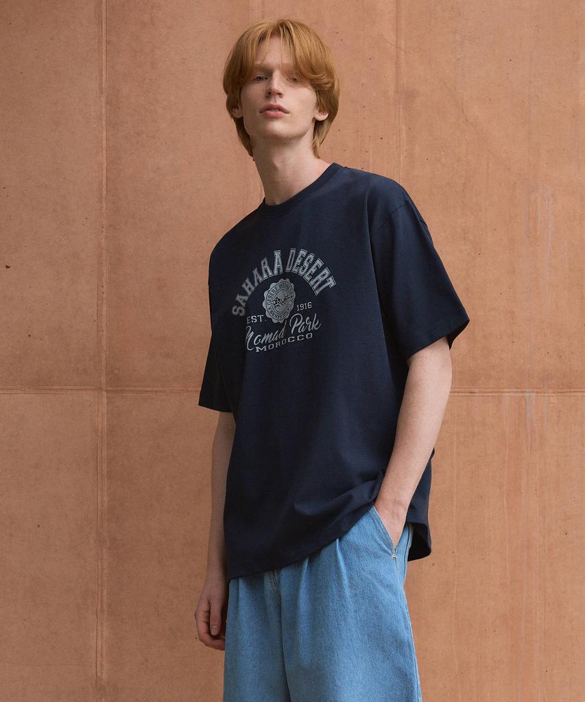 Wednesday Oasis (Unisex) Pure Cotton Sahara Semi Oversized T-Shirt (4 Colors)