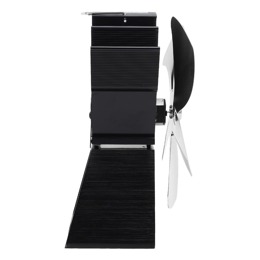 Wentylator do pieca na drewno 5 łopatek Wentylator kominkowy Pionowa trapezowa podstawa Zasilany ciepłem Ciepła cyrkulacja