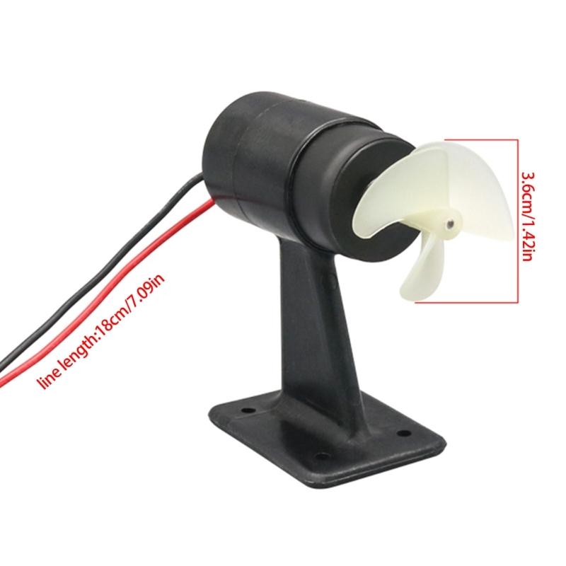 Strong Plastic Remote Control Boat Motor Underwater Propeller System High Efficiency Quiet Running Design for Boats