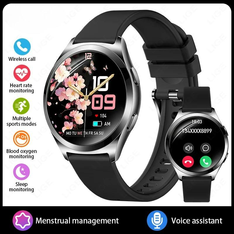 2026 NewSmart Watch Woman AMOLED HDScreen Custom Dial Fashion Ladies Smartwatch Always Show Time Bluetooth Call Wristwatch