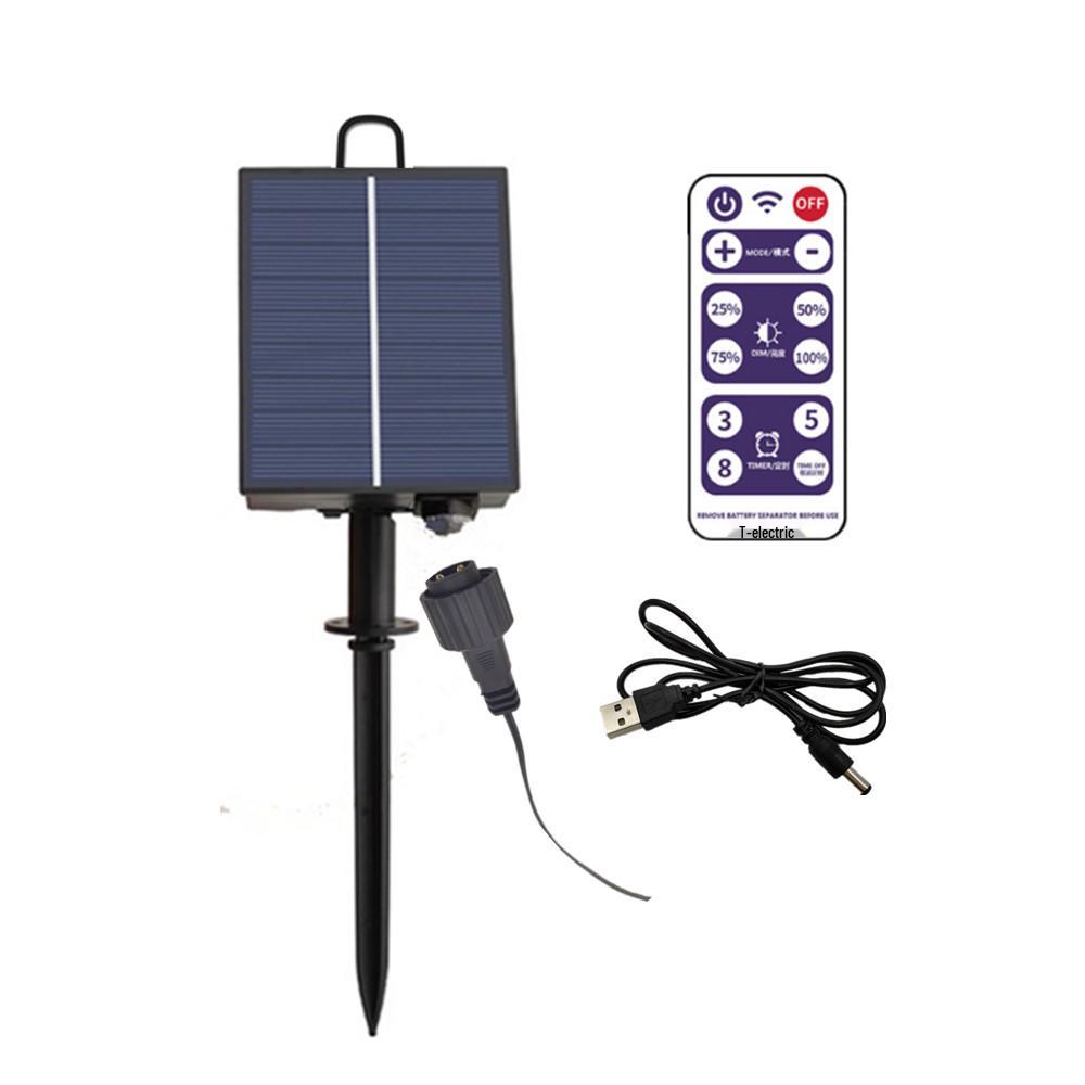 3.7V to 24V Solar String Light Controller with DC Charging for Copper Wire Lights