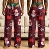 Men's Funny Sleep Pants with Brief Print for Halloween Novelty Pants