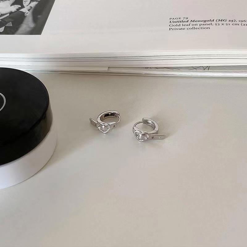 Personality style love belt ear buckle ear clip female hip hop versatile design stud earrings ear buckle earrings male