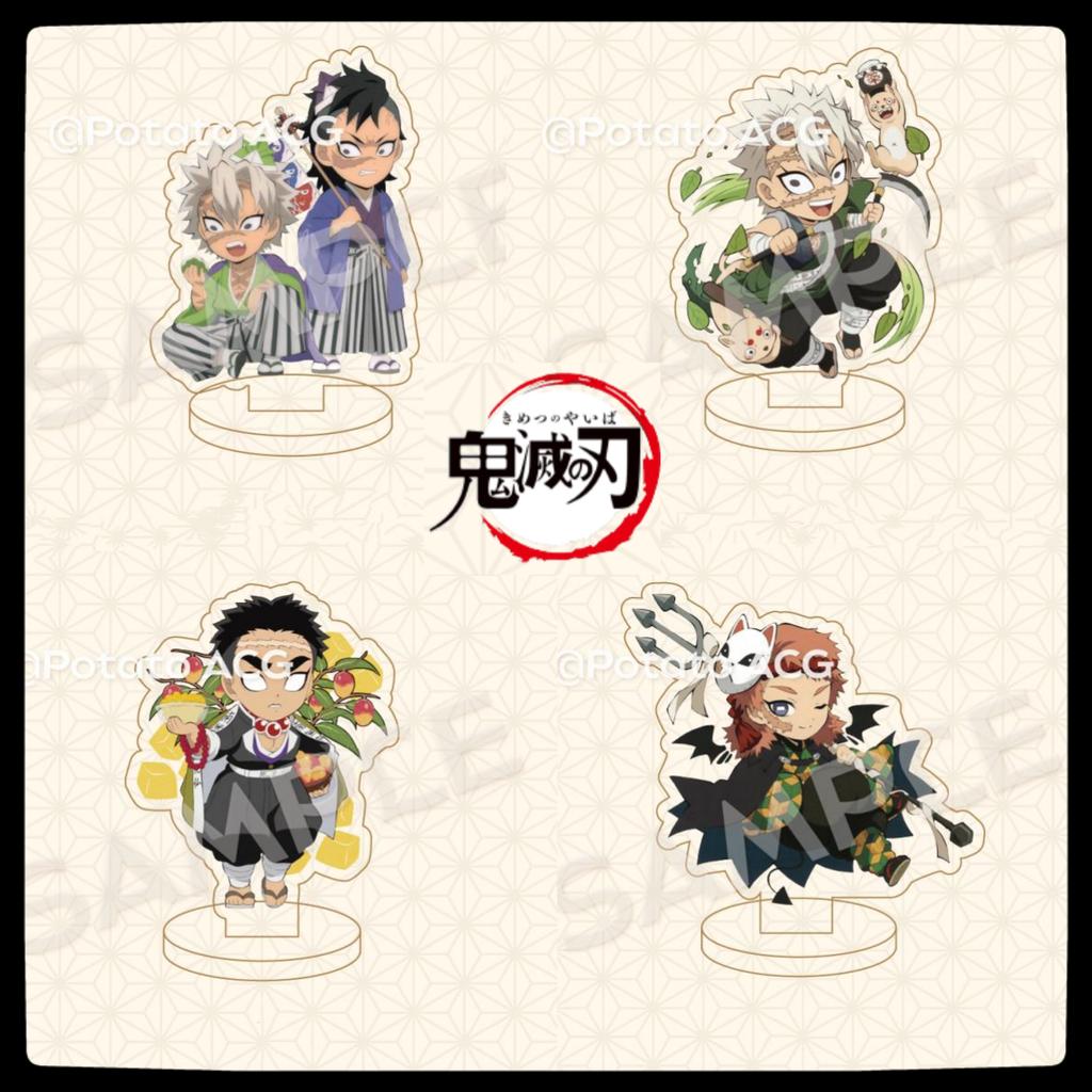 Demon Slayer: Kimetsu no Yaiba Demon Slayer peripheral standing plate Immortal River desktop decoration acrylic doll toy 7cm