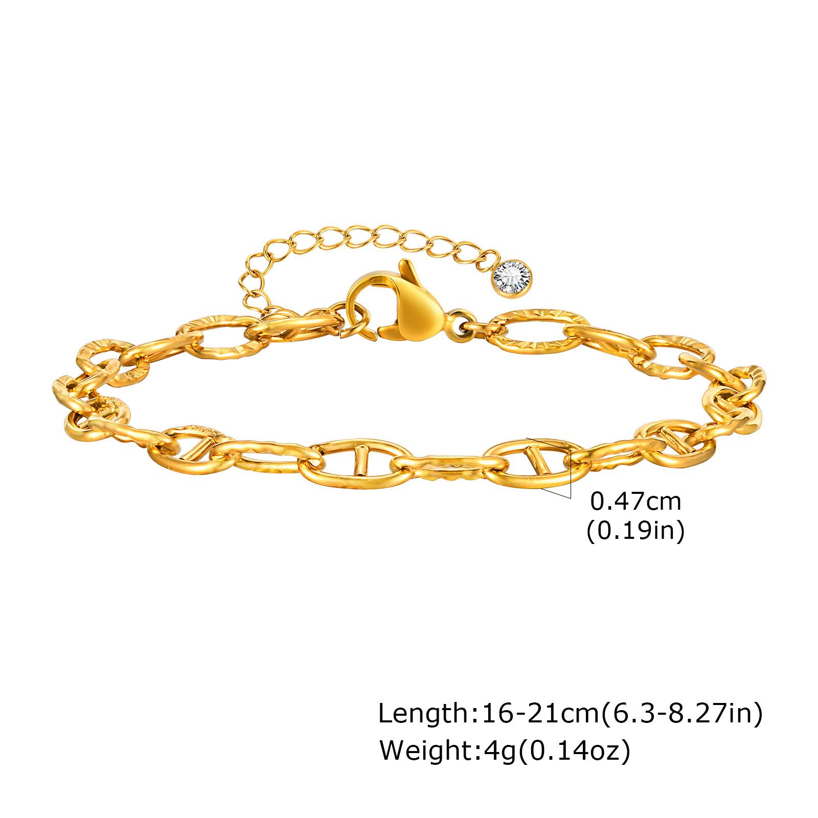 Fashion Chain Gold Stainless Steel Necklace Women S Simple Jewelry, Jewelry