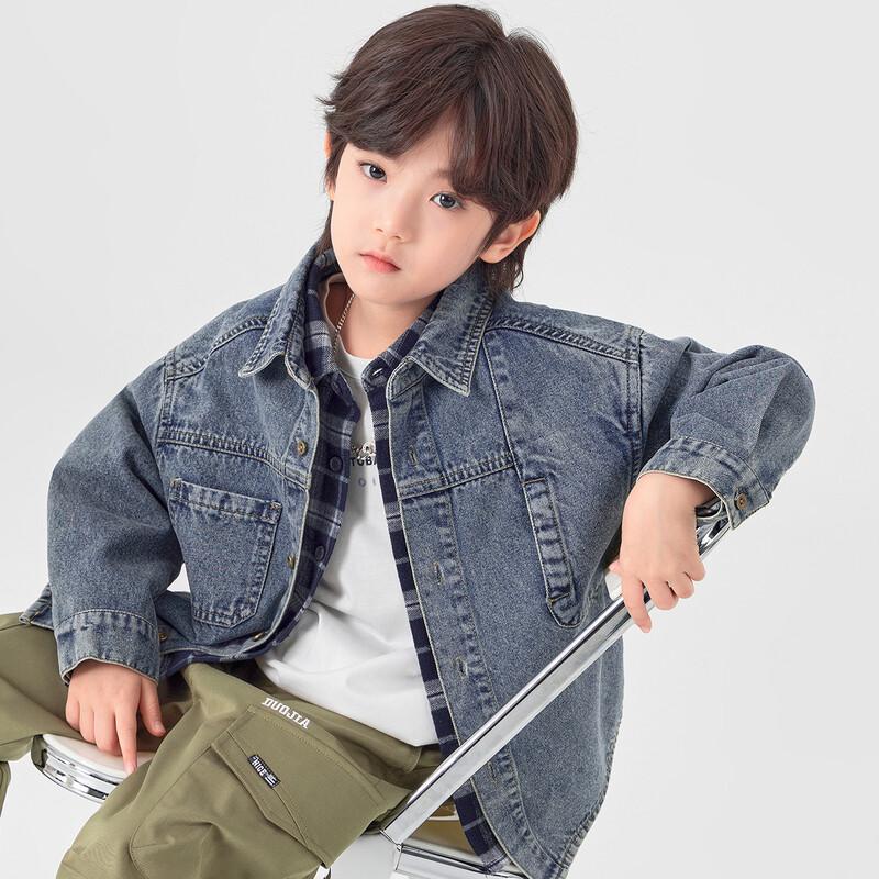 Boys' Casual Washed Denim Jacket