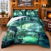 Hollow Knight Pattern Bedding 3Pcs Set Bed Sheet And Pillowcases For Indoor Bedroom