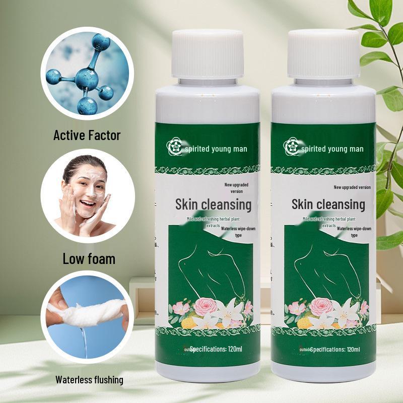 Antibacterial No-Rinse Cleansing Wash for Bedridden or Postpartum Care