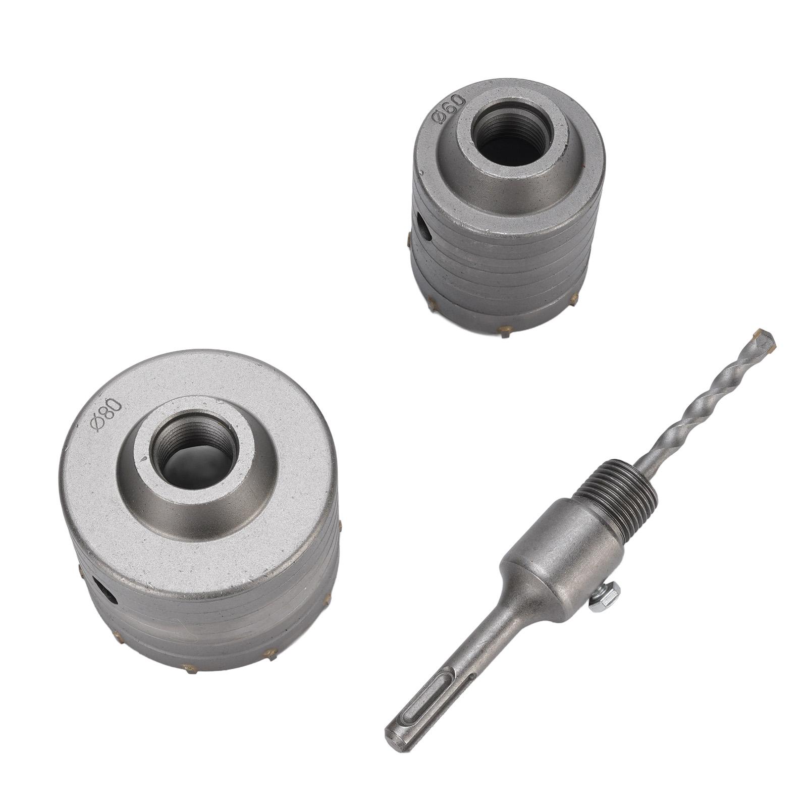 

2 шт. кольцевые пилы 1 шт. соединительный стержень алюминиевый кейс 60 мм 80 мм открывалка для перфоратора для бетона