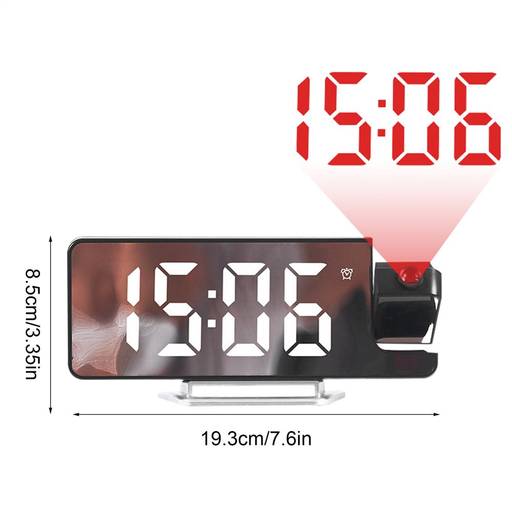 Alarm Clock With Projector Ceiling Projecting Alarm Clock 12/24 H Auto Dimming Display Decoration For Living Room Classroom