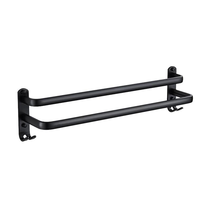 Wall-Mounted Space Aluminum Towel Rack & Shelf
