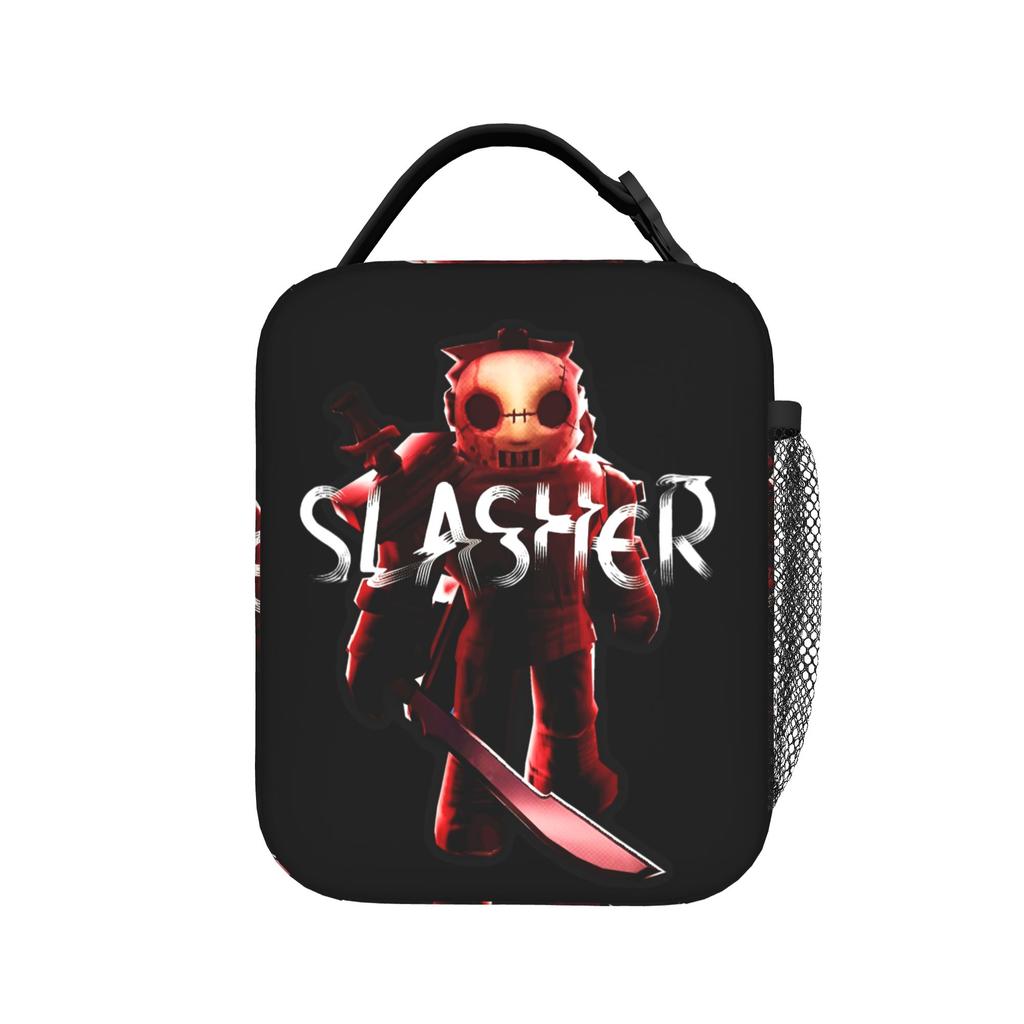 Horror Game Forsakens Insulated Lunch Bags Cooler Bag Reusable,Lunch Container Leakproof Lunch Box Tote Food Bag Beach Picnic
