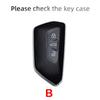 Interior Mouldings Keycase For VW Volkswagen GTI R MK8 Golf 8 ID.3 ID.4 ID.6 Keyless Protector Leather Car Key Case Cover Shell 