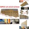 Premium 50pcs Titanium Coated Hss High Speed Steel Drill Bit Set With 5 Sizes For Precision Drilling