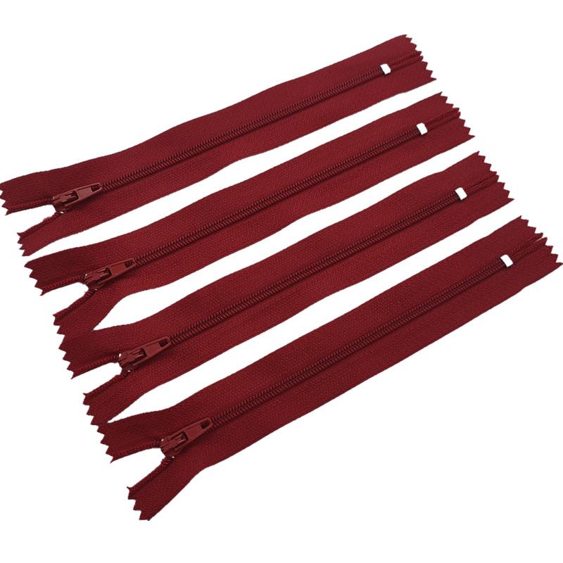 10Pcs  3# 7.5Cm-60Cm (3-24 Inches) Closed Nylon Coil Zipper  Suitable For Clothes 20 Colors Zippers For Sewing