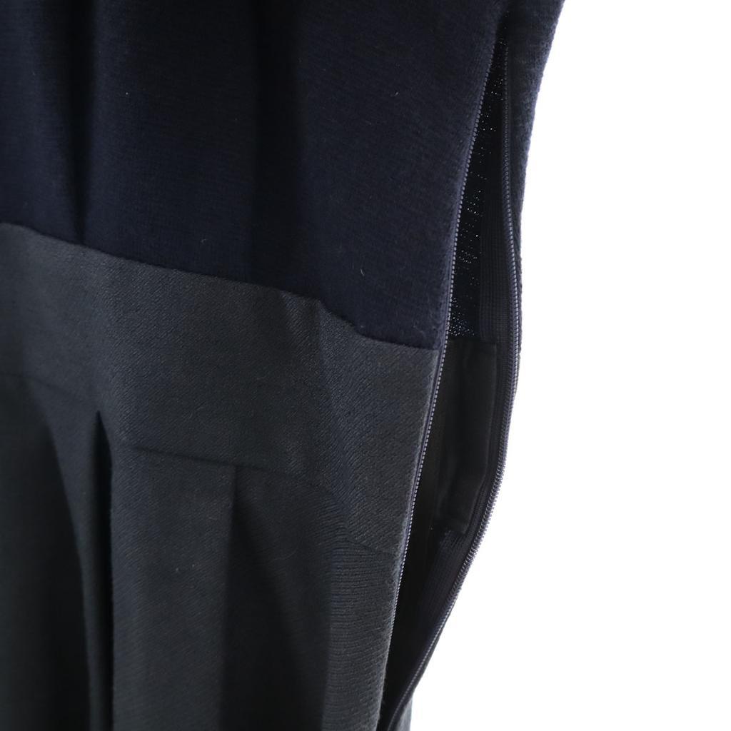 Unused MACKINTOSH PHILOSOPHY Long Sleeve Knit Switching One Piece 38 Navy Women Used