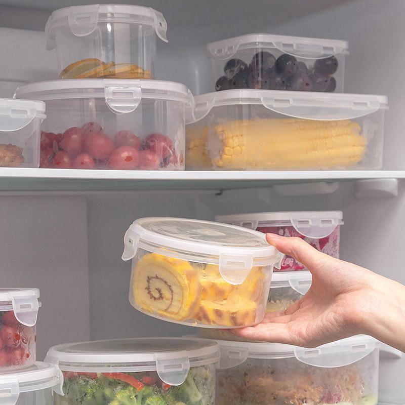 PP Bento Box Food Container Picnic Snack Meal Kitchen Food Storage Container Food Box for Kids Refrigerator Organizer Box