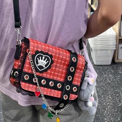 Guardian Sweetheart Yameng Messenger Bag 2025 New Shoulder Bag Cute College Style Love Animation Girl Small Square Bag