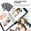 10 Sheets Scrapbook Corners Adhesive Photo Album Mounts for Journal Diary Organizer Picture Frames Sticker Storage Book