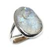 Natural Rainbow Moonstone Gemstone 925 Solid Sterling Silver Gift Ring S.8 H3B03