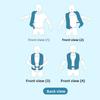 Safety Whistle Buoyancy Vest with Reflective Strips Fully Automatic Life Jacket  for Boating