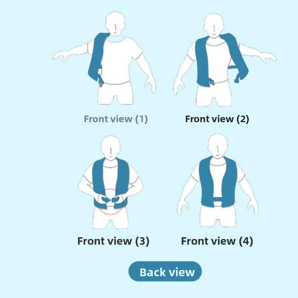Safety Whistle Buoyancy Vest with Reflective Strips Fully Automatic Life Jacket  for Boating